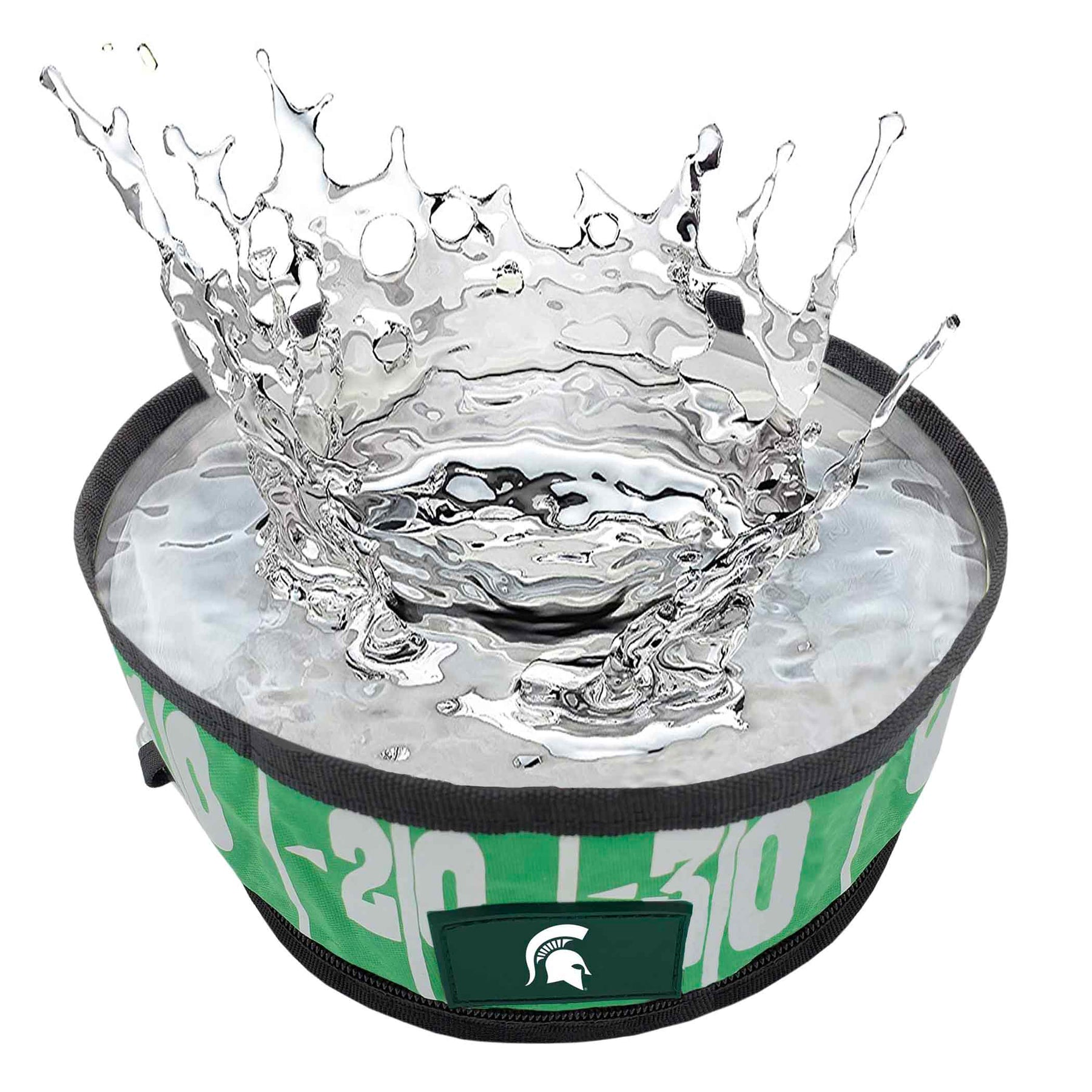 Michigan State Collapsible Pet Bowl by Pet First - 757 Sports Collectibles