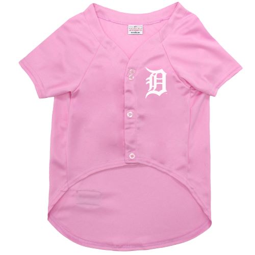Detroit Tigers Pink Jersey - by Pets First - 757 Sports Collectibles