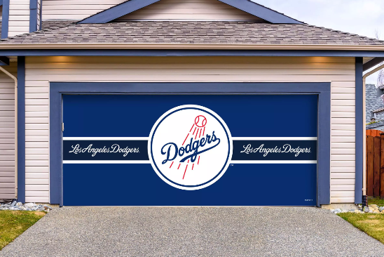 Imperial Los Angeles Dodgers Double Garage Door Cover