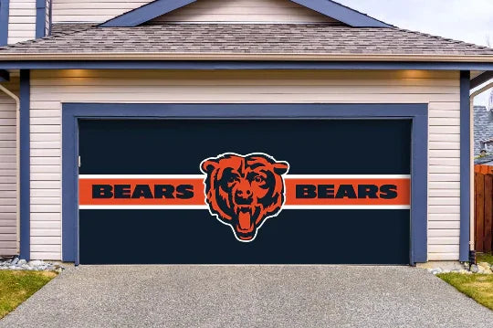 Imperial Chicago Bears Double Garage Door Cover