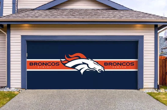 Imperial Denver Broncos Double Garage Door Cover