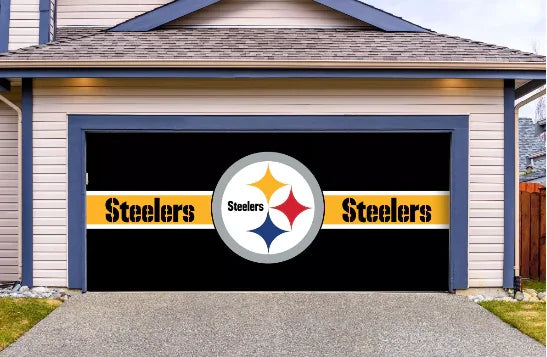 Imperial Pittsburgh Steelers Double Garage Door Cover