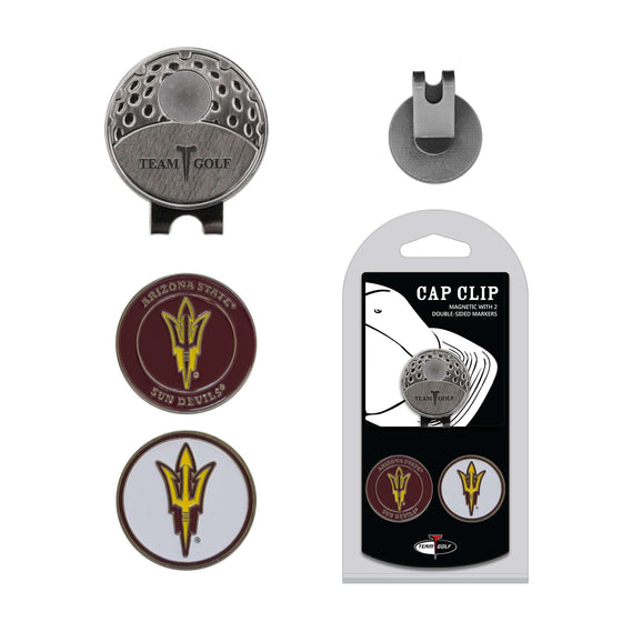 Arizona State Sun Devils Cap Clip With 2 Golf Ball Markers - 757 Sports Collectibles