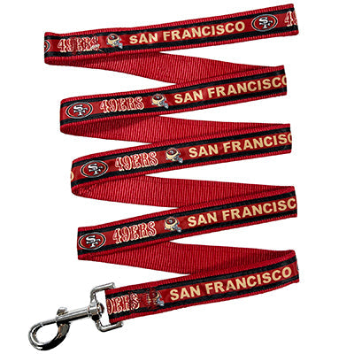 San Francisco 49ers Satin Ribbon Leash Pets First