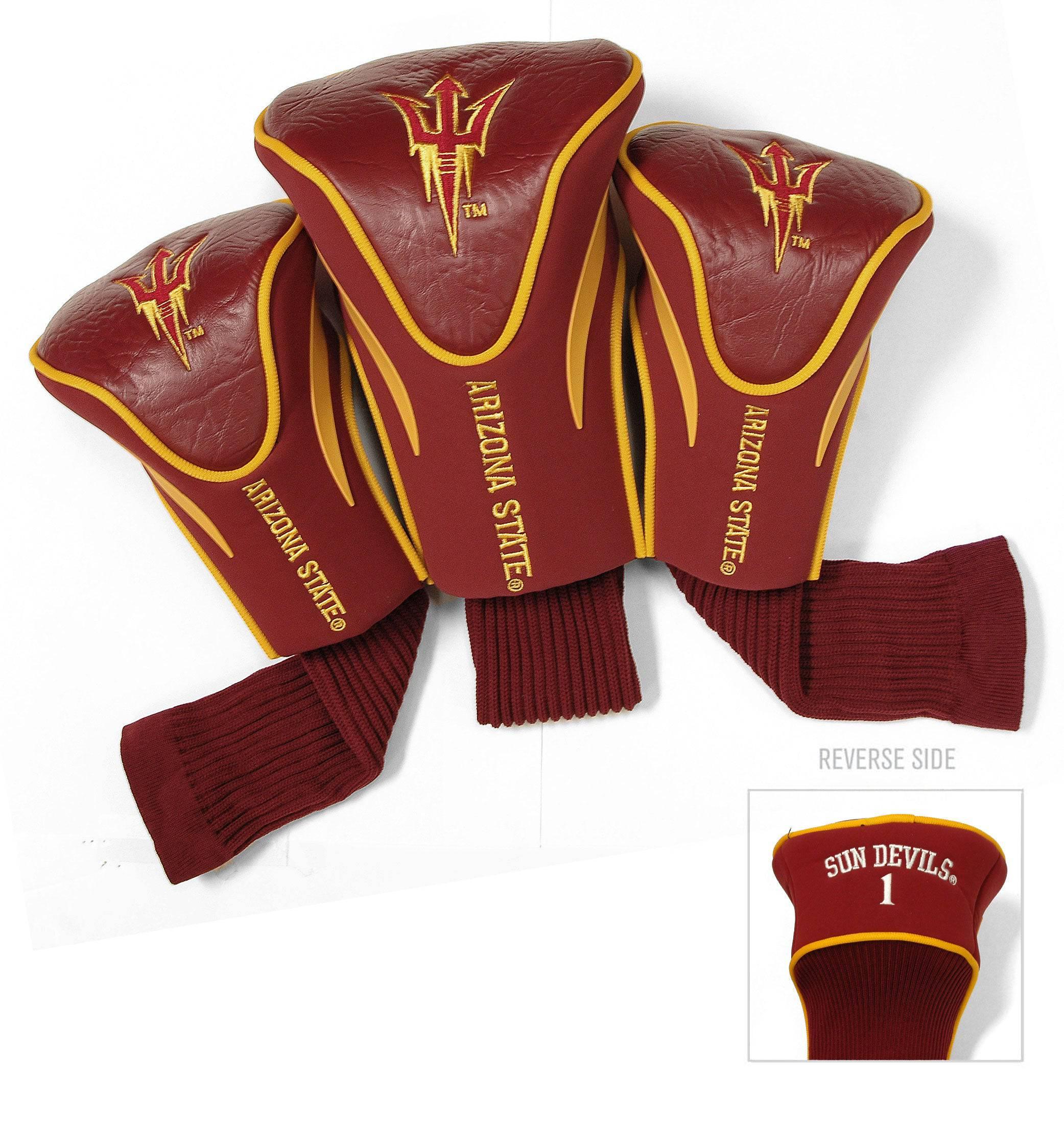 Arizona State Sun Devils 3 Pack Contour Head Covers - 757 Sports Collectibles
