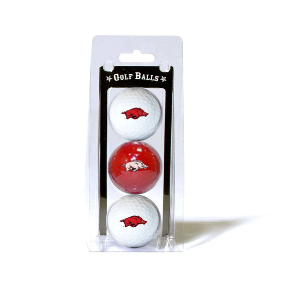 Arkansas Razorbacks 3 Golf Ball Pack - 757 Sports Collectibles
