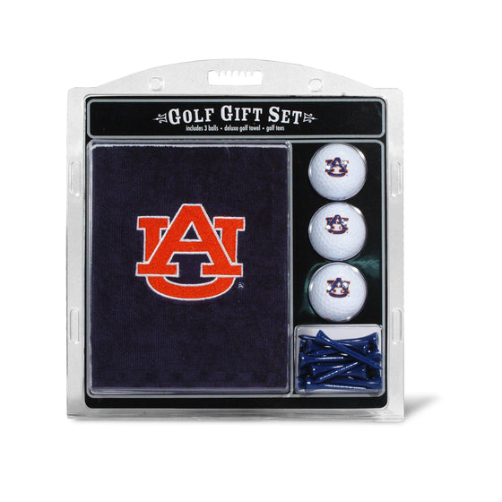 Auburn Tigers Embroidered Golf Towel, 3 Golf Ball, And Golf Tee Set - 757 Sports Collectibles