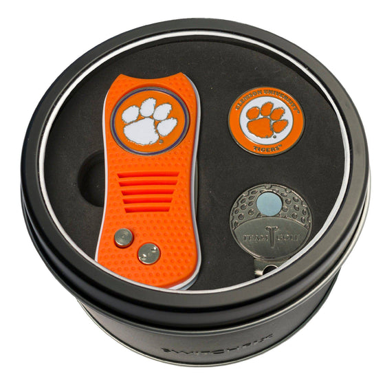 Clemson Tigers Tin Set - Switchfix, Cap Clip, Marker - 757 Sports Collectibles
