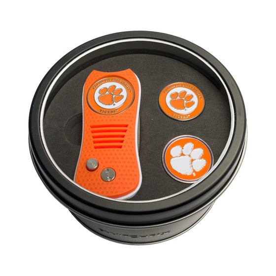Clemson Tigers Tin Set - Switchfix, 2 Markers - 757 Sports Collectibles