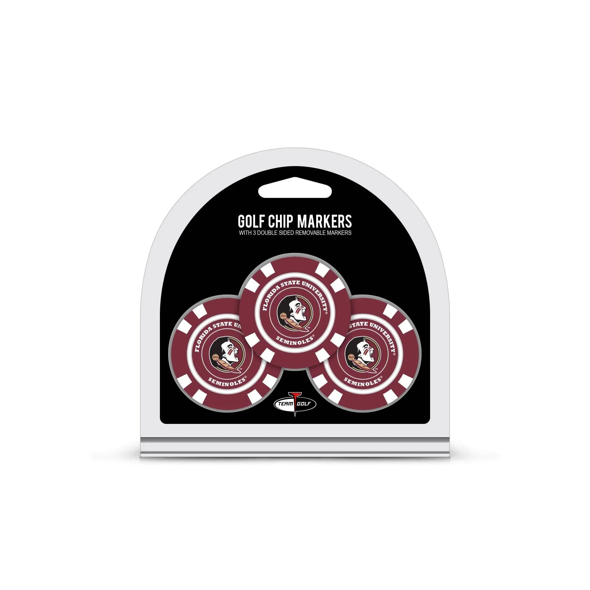 Florida State Seminoles 3 Pack Golf Chip Ball Markers - 757 Sports Collectibles
