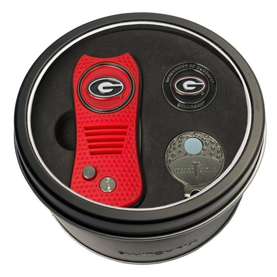 Georgia Bulldogs Tin Set - Switchfix, Cap Clip, Marker - 757 Sports Collectibles