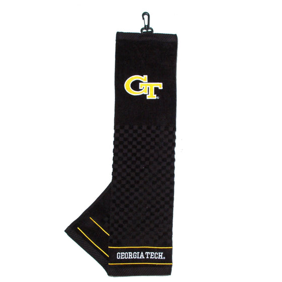 Georgia Tech Yellow Jackets Embroidered Golf Towel - 757 Sports Collectibles