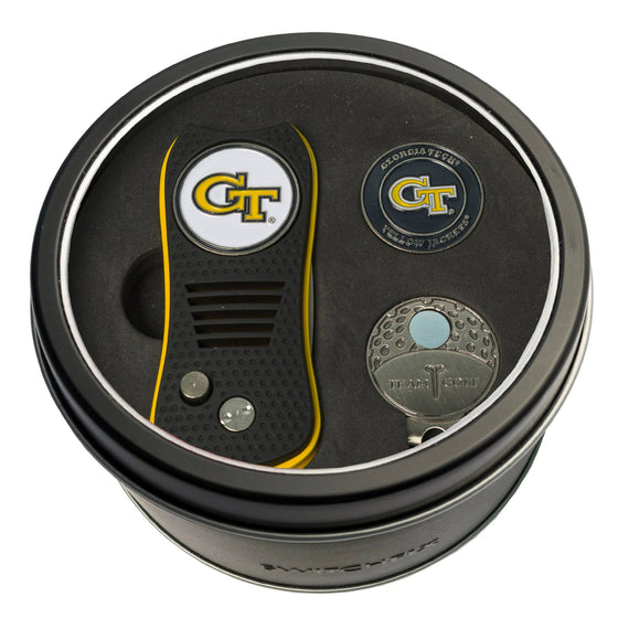 Georgia Tech Yellow Jackets Tin Set - Switchfix, Cap Clip, Marker - 757 Sports Collectibles