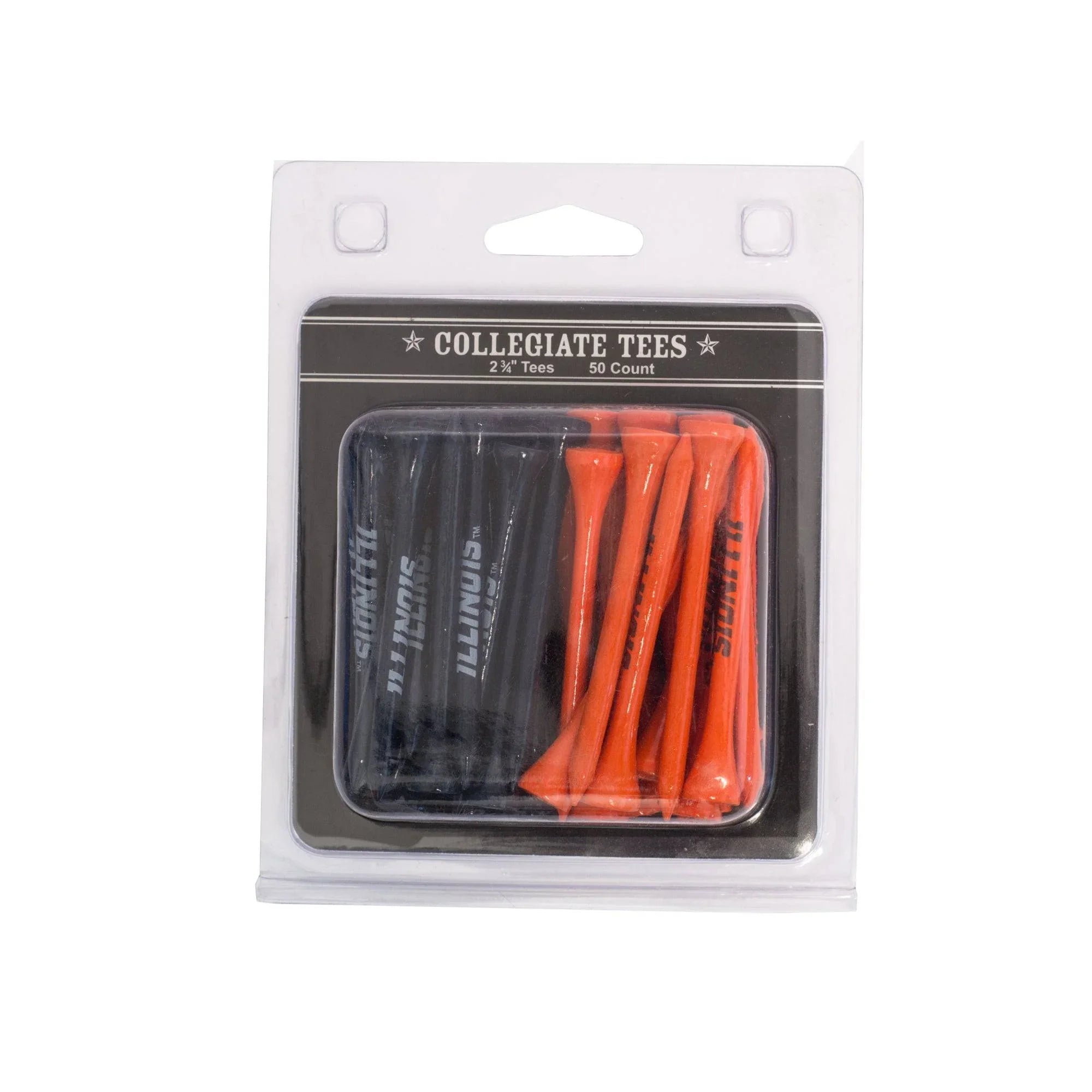 Illinois Fighting Illini Pack Of 50 Golf Tees - 757 Sports Collectibles