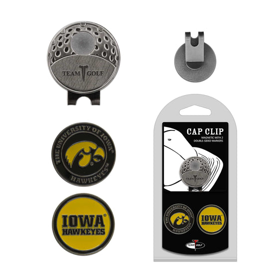 Iowa Hawkeyes Cap Clip With 2 Golf Ball Markers - 757 Sports Collectibles