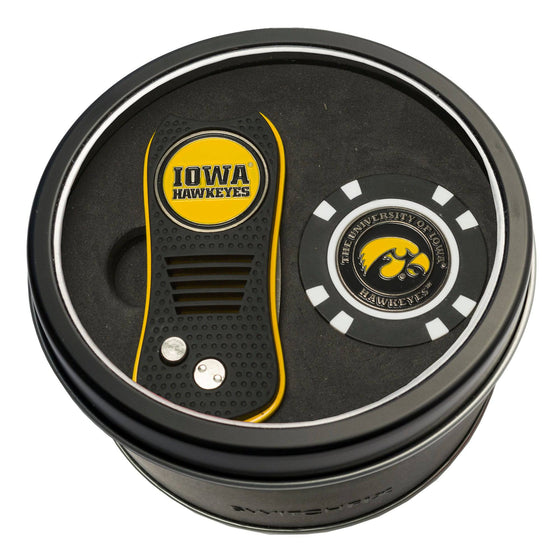 Iowa Hawkeyes Tin Set - Switchfix, Golf Chip - 757 Sports Collectibles