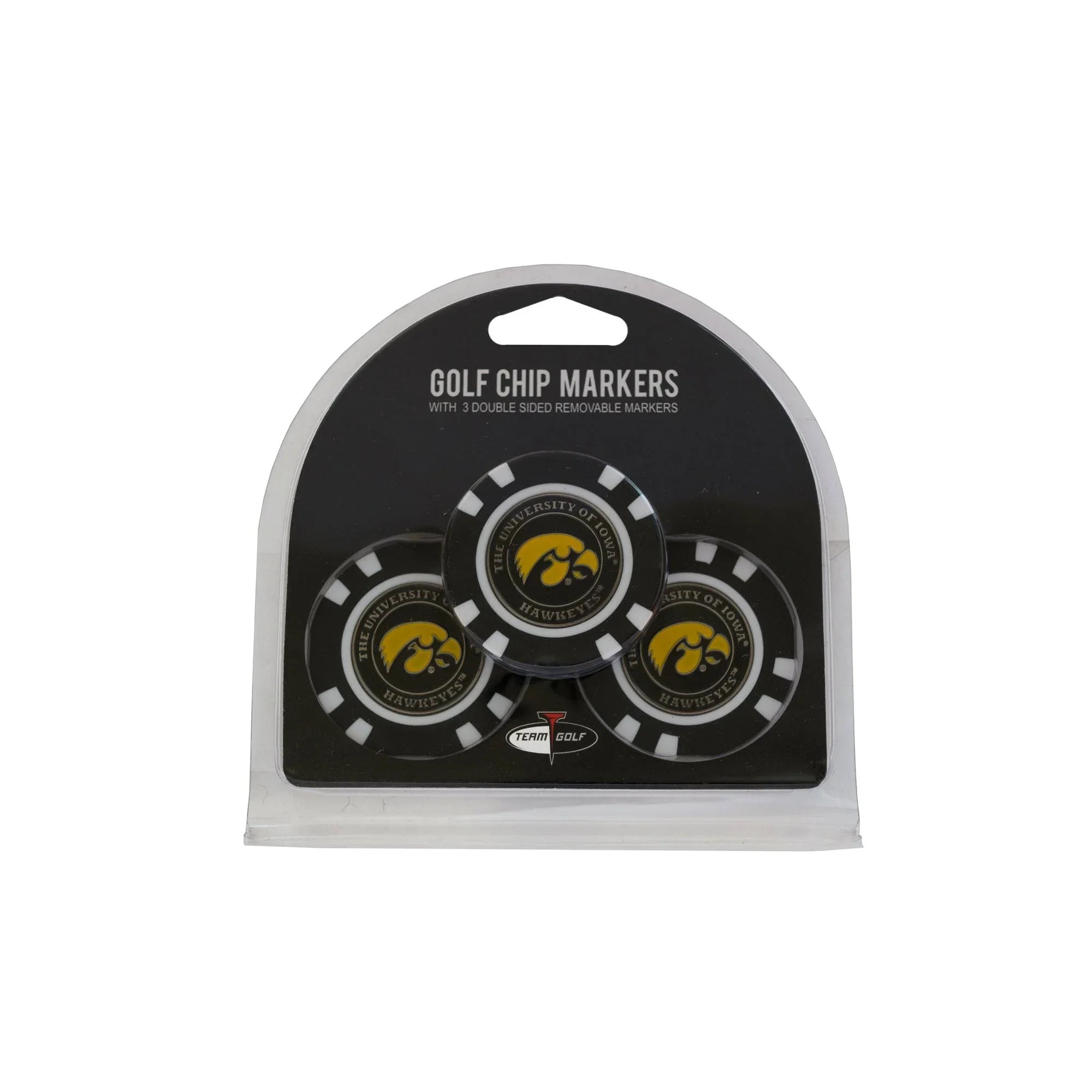 Iowa Hawkeyes 3 Pack Golf Chip Ball Markers - 757 Sports Collectibles