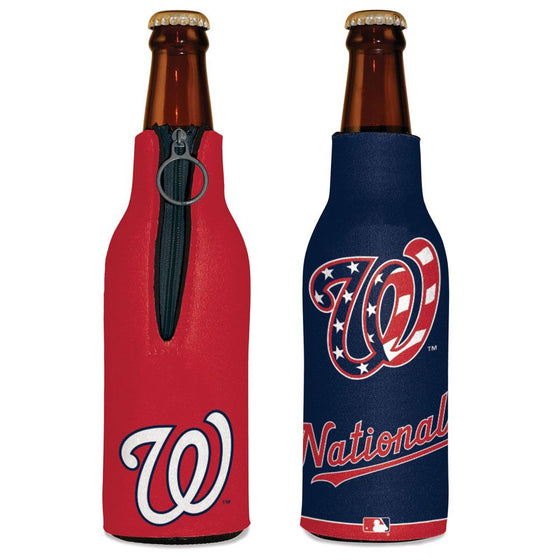 Wincraft Bottle Cooler Hugger w Zipper - Washington Nationals