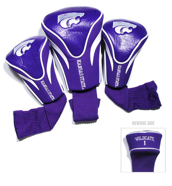 Kansas State Wildcats 3 Pack Contour Head Covers - 757 Sports Collectibles