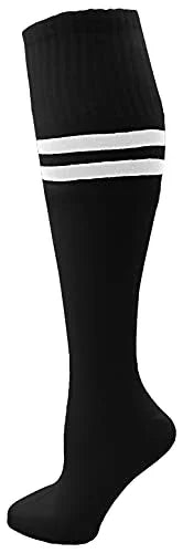 Kids Soccer Socks, 6 Pairs for Boys Girls, Youth Knee High Athletic Sports Football Gym School Team Pack for Children (Small, Assorted) - 757 Sports Collectibles