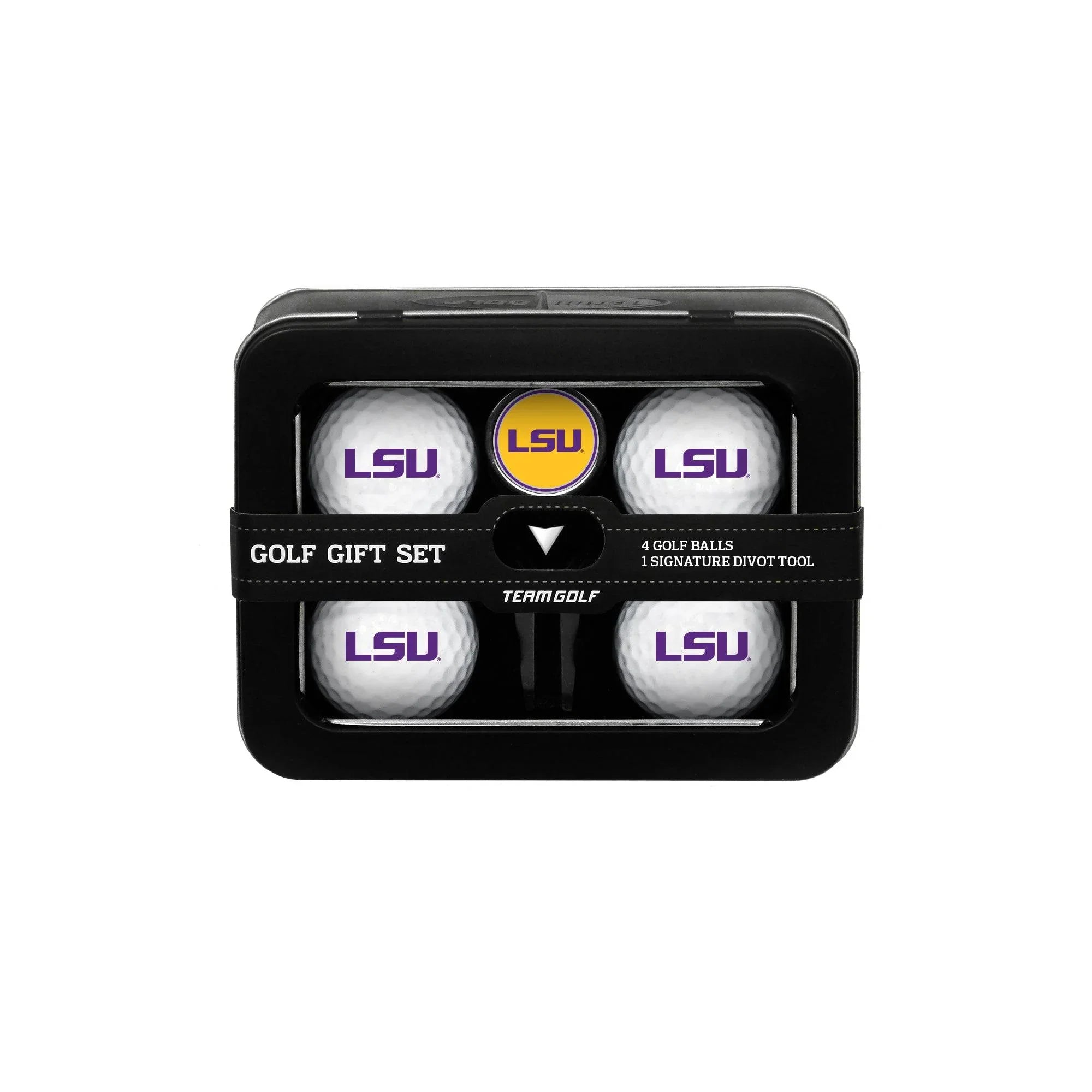 LSU Tigers 4 Golf Ball And Divot Tool Set - 757 Sports Collectibles