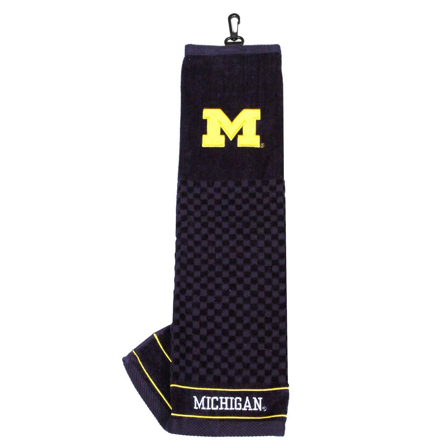 Michigan Wolverines Embroidered Golf Towel - 757 Sports Collectibles