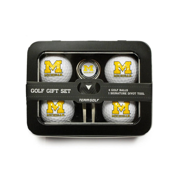 Michigan Wolverines 4 Golf Ball And Divot Tool Set - 757 Sports Collectibles