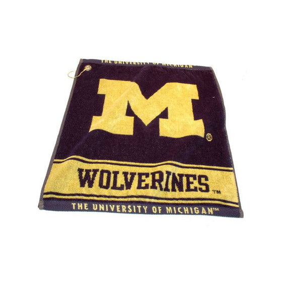Michigan Wolverines Jacquard Woven Golf Towel - 757 Sports Collectibles