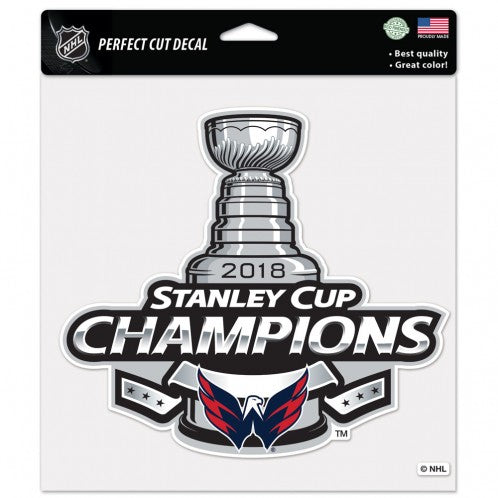 Washington Capitals NHL 2018 Stanley Cup Champions 8x8 Decals