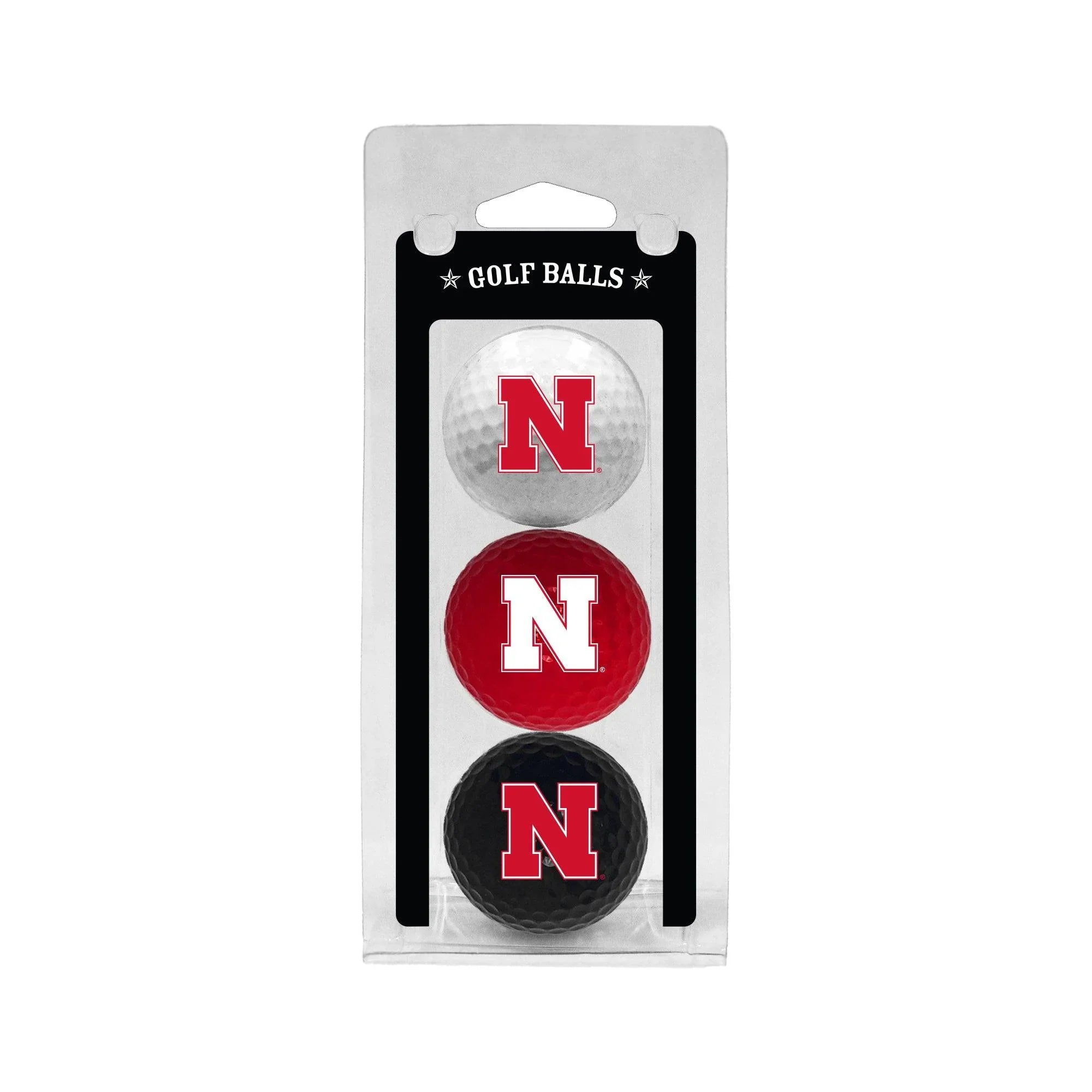 Nebraska Cornhuskers 3 Golf Ball Pack - 757 Sports Collectibles