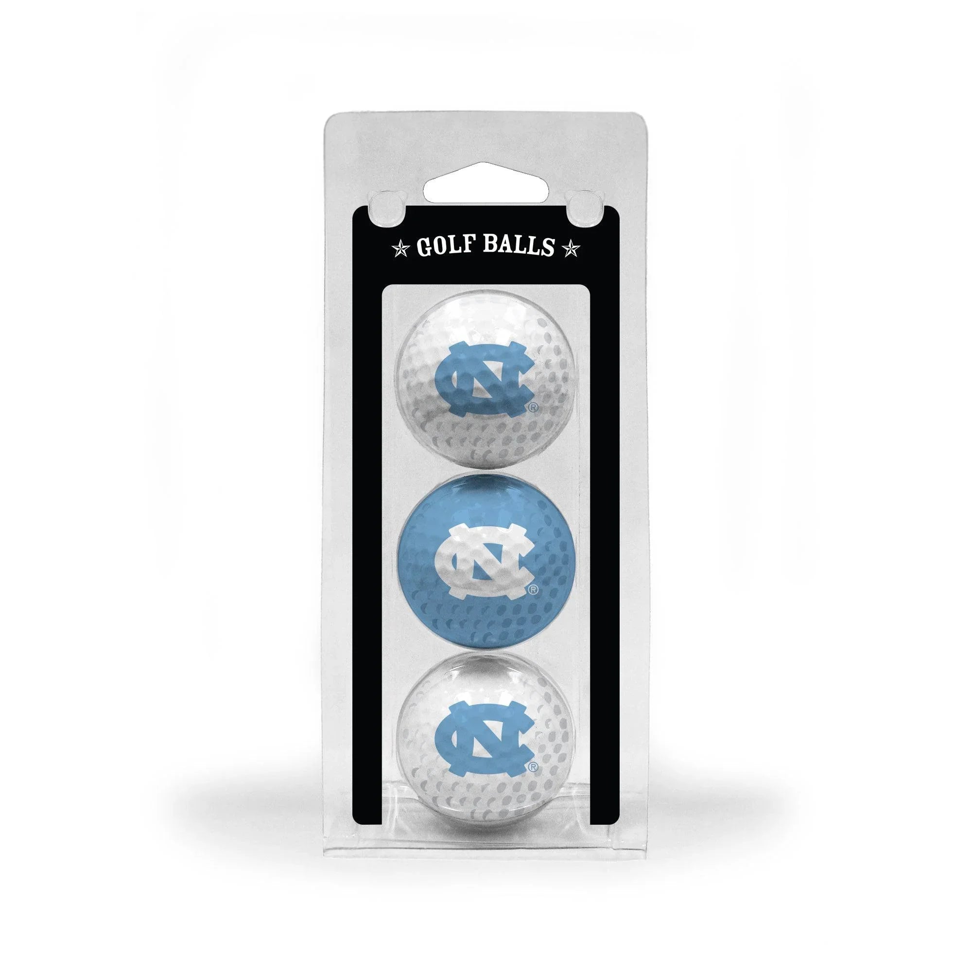 North Carolina Tar Heels 3 Golf Ball Pack - 757 Sports Collectibles