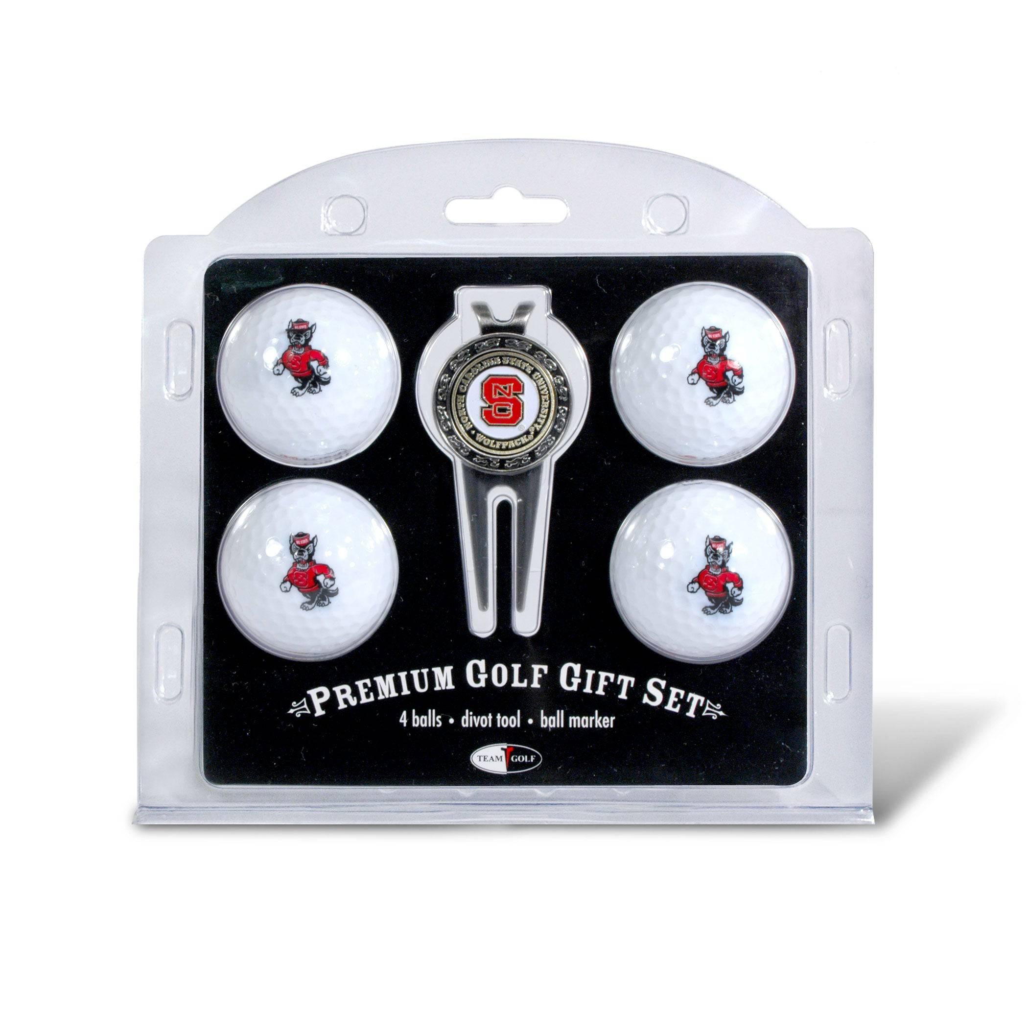 NC State Wolfpack 4 Golf Ball And Divot Tool Set - 757 Sports Collectibles