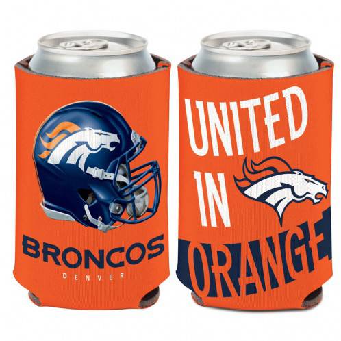 Denver Broncos 2-Sided Bottle or Can Cooler (12 oz) - 757 Sports Collectibles