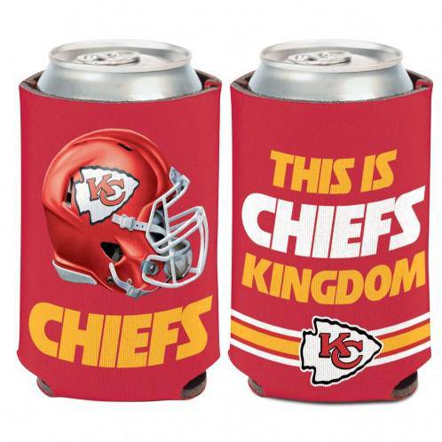 Kansas City Chiefs "Chiefs Kingdom" 2-Sided Neoprene Can Cooler Koozie - 757 Sports Collectibles