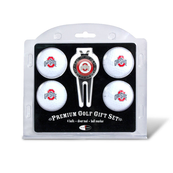 Ohio State Buckeyes 4 Golf Ball And Divot Tool Set - 757 Sports Collectibles
