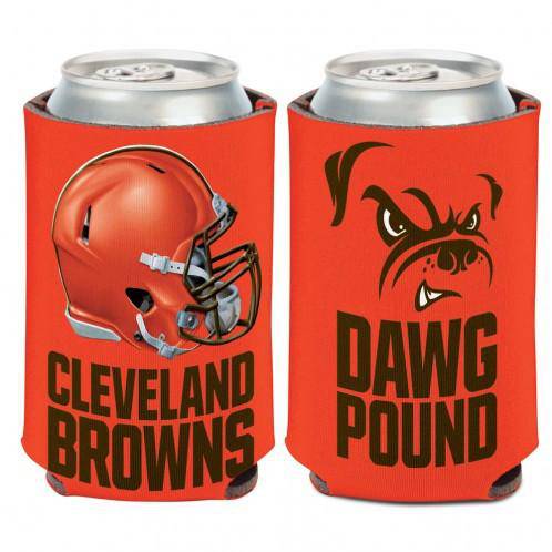 NFL Cleveland Browns "Dawg Pound" 2-Sided Neoprene Can Coolor Koozie - 757 Sports Collectibles