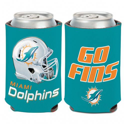 Miami Dolphins 2-Sided Bottle or Can Cooler (12 oz) - 757 Sports Collectibles