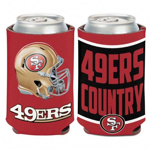 San Francisco 49ers slogan 2-Sided Bottle or Can Cooler (12 oz) - 757 Sports Collectibles