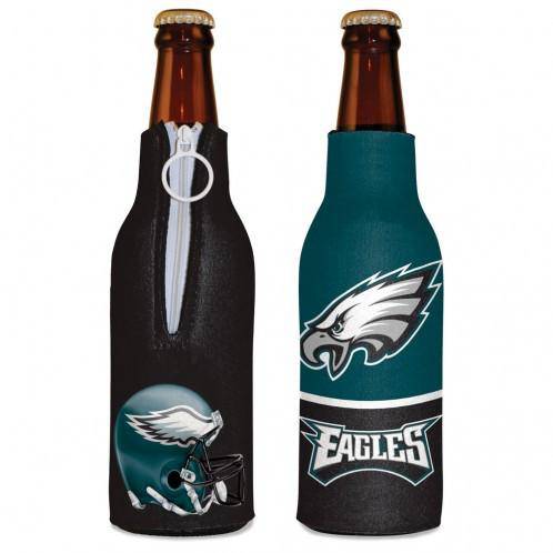Philadelphia Eagles 2-Sided Thick Bottle Cooler Sleeve w/ Zipper - 757 Sports Collectibles