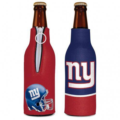 New York Giants 2-Sided Thick Bottle Cooler Sleeve w/ Zipper - 757 Sports Collectibles