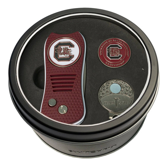 South Carolina Gamecocks Tin Set - Switchfix, Cap Clip, Marker - 757 Sports Collectibles