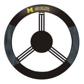 Michigan Wolverines Steering Wheel Cover - Mesh (CDG) - 757 Sports Collectibles