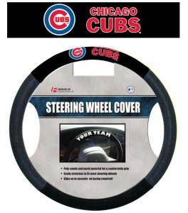 Chicago Cubs Steering Wheel Cover - Mesh (CDG) - 757 Sports Collectibles