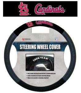 St. Louis Cardinals Steering Wheel Cover - Mesh (CDG) - 757 Sports Collectibles