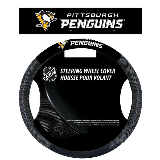 Pittsburgh Penguins Steering Wheel Cover - Mesh - New UPC (CDG) - 757 Sports Collectibles