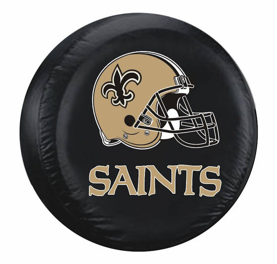 New Orleans Saints Black Tire Cover - Size Large (CDG) - 757 Sports Collectibles