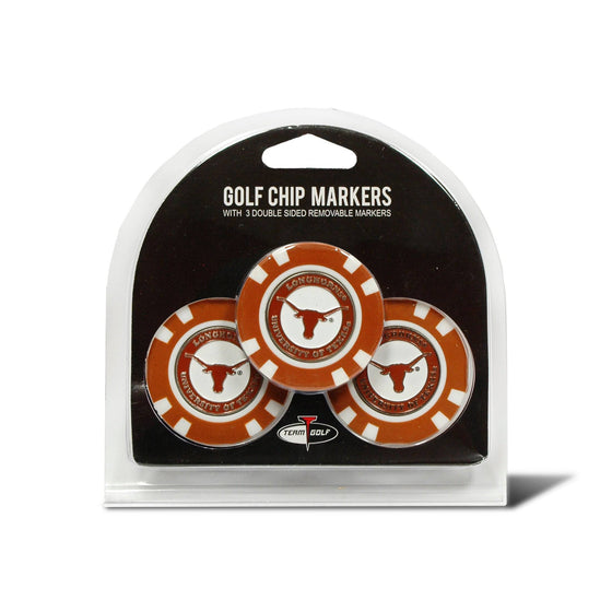 Texas Longhorns 3 Pack Golf Chip Ball Markers - 757 Sports Collectibles