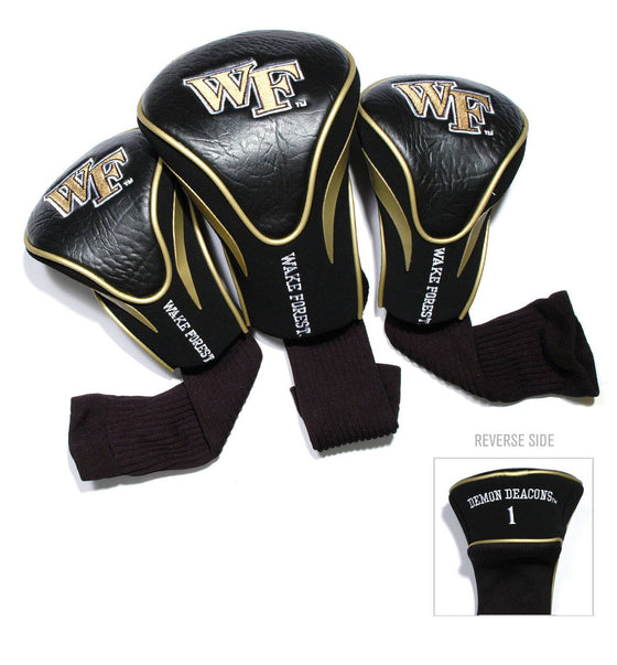 Wake Forest Demon Deacons 3 Pack Contour Head Covers - 757 Sports Collectibles