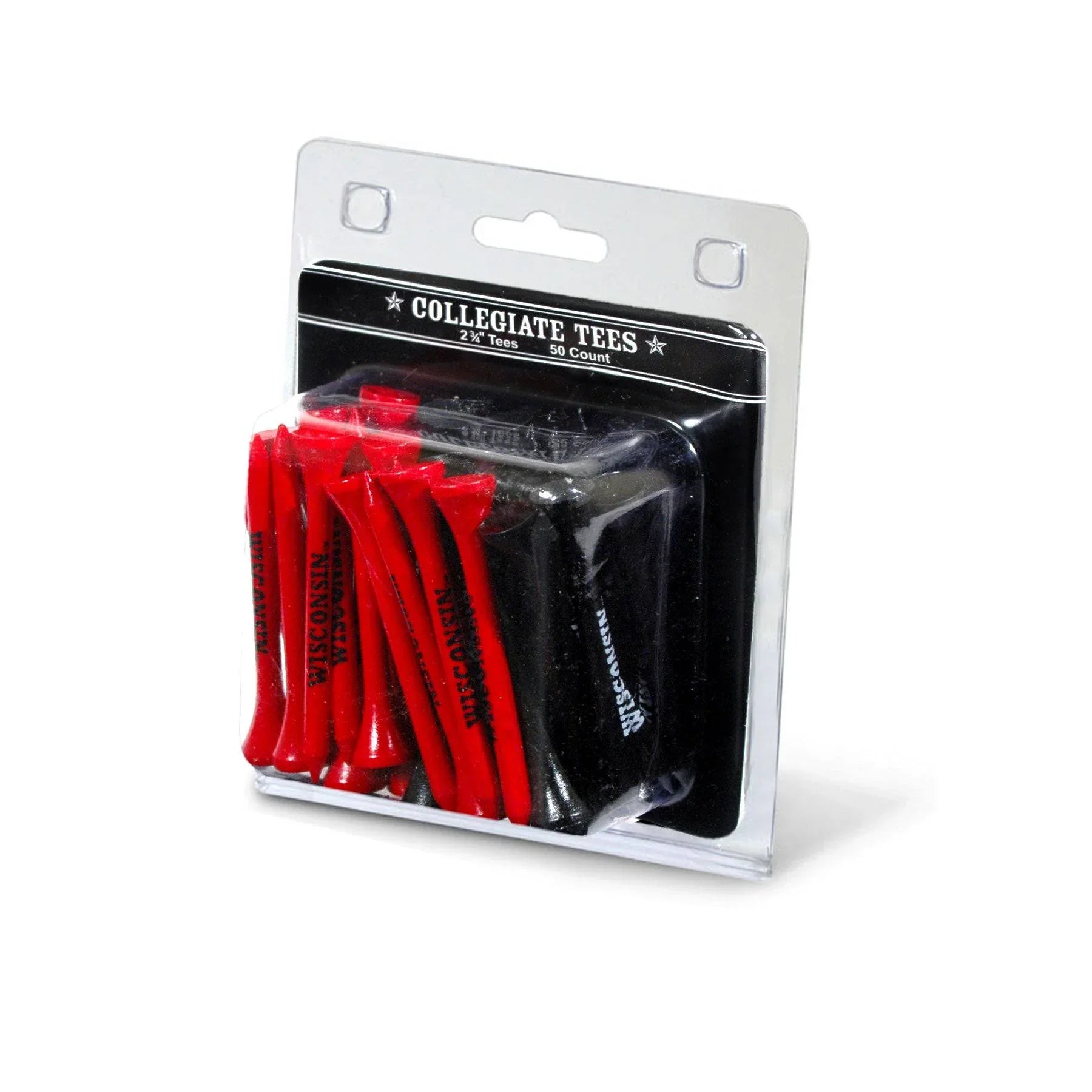 Wisconsin Badgers Pack Of 50 Golf Tees - 757 Sports Collectibles