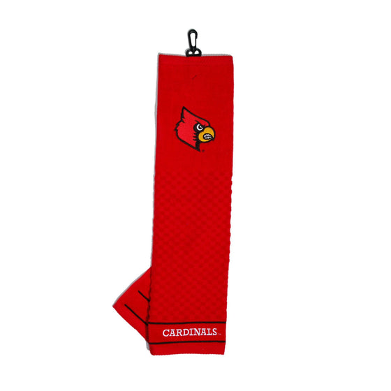 Louisville Cardinals Embroidered Golf Towel - 757 Sports Collectibles